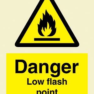 Danger Low flash point