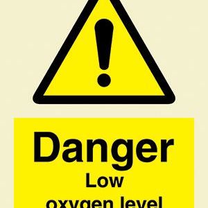 Danger Low oxygen level