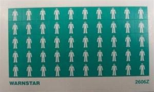 Immersion suit pictos - sheet of 50