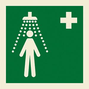 Emergency shower symbol