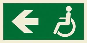 Disabled symbol with arrow left