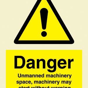 Danger Unmanned machinery space …