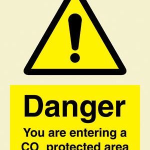 Danger You are entering a CO2 protected area