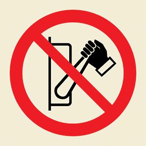 Do not operate symbol