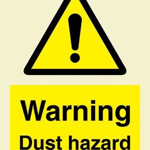 Warning Dust hazard