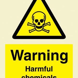Warning Harmful chemicals