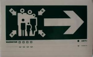 LLL sign assembly station sign+ arrow right