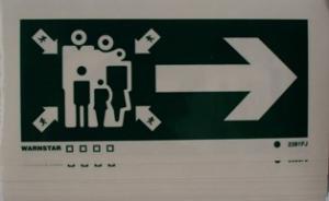 LLL sign assembly station sign+ arrow right