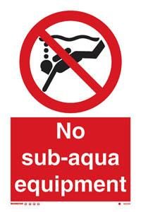 No sub-aqua equipment
