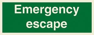 Emergency escape - text only