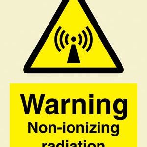 Warning Non-ionizing radiation