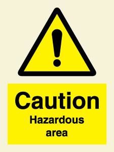 Caution Hazardous area