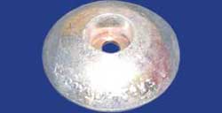 ZGR2S, 100mm DIA ZINC DISC ANODE